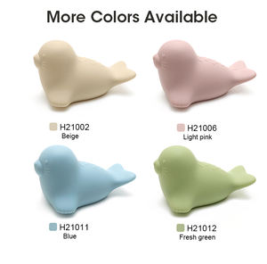 ベビーバスおもちゃかわいい動物ベビーシール形バスおもちゃエコフレンドリーBpaフリーシリコンソフト玩具工場直販 - Product Image 3