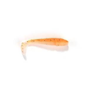 Señuelo blando Ikeba con cola en T, mini cola rizada de 3.5 pulgadas, cebo de fondo para pesca de lubina con doble ranura para reducir el atascamiento - Product Image 2