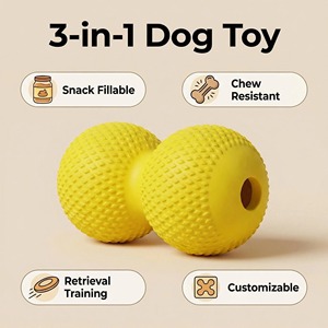 Juguete Masticable para Perros con Diseño de Calabaza, Material de Goma Natural, Juguete Resistente para Perros Mordedores Agresivos - Product Image 3