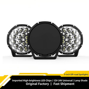 Nuevos focos redondos de alta potencia de 7 pulgadas y 150W, luz auxiliar de conducción LED de 7'' con foco láser blanco y amarillo - Product Image 3