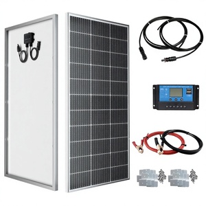 <span class=keywords><strong>Kit</strong></span> <span class=keywords><strong>de</strong></span> panneaux solaires monocristallins 150W, contrôleur <span class=keywords><strong>de</strong></span> charge 12V/24V, câbles solaires, batteries 12V <span class=keywords><strong>pour</strong></span> système PV <span class=keywords><strong>de</strong></span> <span class=keywords><strong>camping</strong></span>-<span class=keywords><strong>car</strong></span>/caravane - Product Image 1
