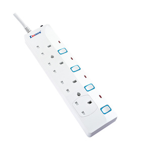 Cables de Alimentación y Extensión de Uso Generalizado Mundial con Conector Hembra <span class=keywords><strong>IEC</strong></span> y Conector Macho BS, Interruptor Individual, Enchufe UK, Carcasa de PC/PP Completa - Product Image 3