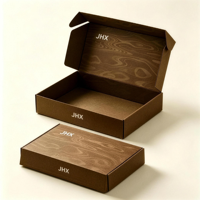 Dossiers rectangulaires en carton ondulé, imperméables, recyclables, impression offset, emballage cadeau artisanal avec fermeture magnétique et poignée