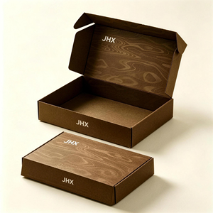 Custom Corrugated Board Folder <b>Box</b> with Varnishing for Business Shopping Promotion <b>Display</b> Packaging - Product Image 4