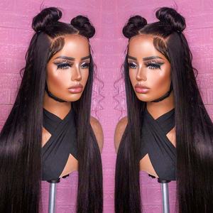 Perruques en dentelle HD réelles, vente en gros de produits, perruque en cheveux humains, cuticules alignées, cheveux vierges humains, perruques sans colle pour femmes noires - Product Image 1