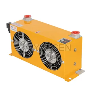 Ah0608-Tl 12V/24V 60L per min flow Heat Exchanger Air cooled hydraulic Oil Cooler with Fan