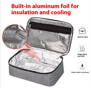 Sac isotherme pliable et durable en tissu Oxford de petite capacité, épais et isolé, pour étudiants et employés de bureau - Product Image 5