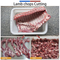 Mesin Pemotong Daging Segar dan Tulang Semi-Otomatis Kapasitas Tinggi dari Baja Anti Karat untuk Daging Ayam, Tulang Iga, Kambing, Domba 380V