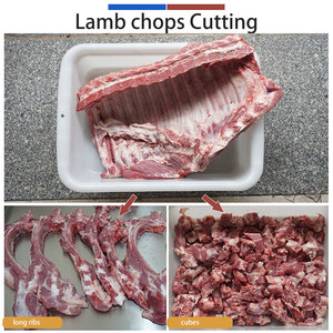 Commercial Fresh <b>Meat</b> with Bone Cubes Cutting Machine Chicken Ribs Goat <b>Sheep</b> Mutton Cutter Machine - Product Image 3