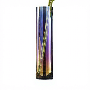 Jarrón Grande Transparente <span class=keywords><strong>de</strong></span> Bambú Monstera Columna <span class=keywords><strong>de</strong></span> 50cm <span class=keywords><strong>de</strong></span> Altura para Arreglos Florales Colgantes Coloridos, Estilo Lujo Ligero para Negocios - Product Image 5