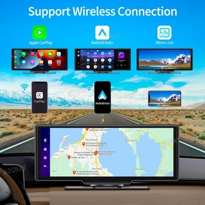 Portable Wireless Carplay <b>Car</b> Stereo with Dash Cam Android Auto 4K DVR ADAS GPS FM Mirror Link Parking Monitor Rearview - Product Image 3
