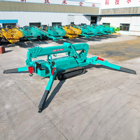Construction Télescopique Portable Araignée Grue Pliable De Levage Outrigger Crawler Mobile Mini Grue Hydraulique Avec Homme Panier