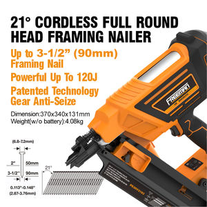 Freeman LD2190 Brushless 21 Degrés 90mm Électrique 20V Li-ion <span class=keywords><strong>Batterie</strong></span> Alimenté Première Fixation Pistolet À Clous Sans Fil Encadrement <span class=keywords><strong>Cloueuse</strong></span> pour Bois - Product Image 2