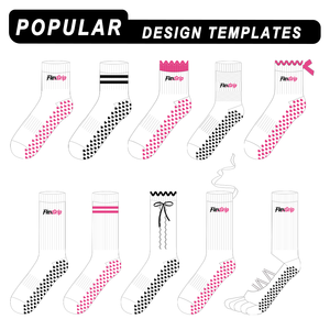 Chaussettes de Pilates et de Yoga Personnalisées avec Logo Professionnel - Chaussettes de Fitness et d'Exercice Respirantes et Antidérapantes pour Femmes - Product Image 4