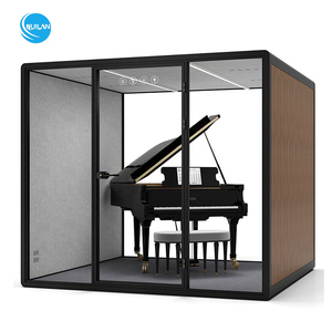 Cabina <span class=keywords><strong>de</strong></span> trabajo silenciosa a prueba <span class=keywords><strong>de</strong></span> sonido, moderna cabina <span class=keywords><strong>de</strong></span> teléfono para reuniones, acústica, insonorizada, estudio, grabación Pod - Product Image 1