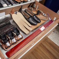 Chausse-pied en bois noir à long manche de 41 cm avec logo personnalisé – Portable et confortable pour hommes