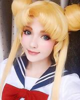 Pelucas de Cabello Rubio Ainizi, Productos Más Vendidos, Pelucas Largas y Rizadas de Sailor Moon Tsukino Usagi para Amantes del Cosplay