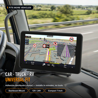 Navigateur portable Route 7 pouces avec lecteur multimédia de voiture à écran tactile 2.5D prenant en charge carplay sans fil et Android auto
