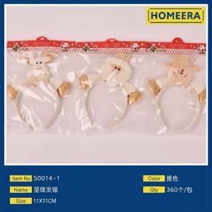 Fascia di natale all'ingrosso colori misti poliestere materiale plastico 360 pezzi Per scatola - Product Image 1