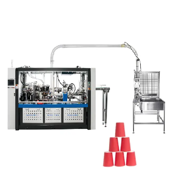Профессиональная высокоскоростная новая одноразовая машина для производства бумажных стаканчиков для кофе и чая для офиса