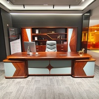 Escritorio Ejecutivo Moderno de Madera en Forma de I, Personalizado y de Lujo, Ecológico, Fácil de Montar, Ergonómico, Duradero, con 5 Años de Garantía, para Casa o Villa