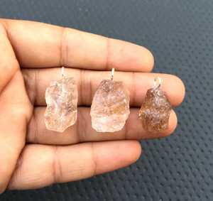 92.5พลอยทับทิมธรรมชาติ3ชิ้นจี้เงินแท้ทำด้วยมือและไม่ผ่านการบำบัด - Product Image 4