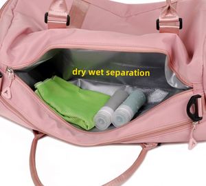 Custom Dry Wet Sport Duffel <b>Holdall</b> Training Yoga Travel <b>Overnight</b> Weekend Shoulder Tote Gym Bag with Shoes Compartment - Product Image 5