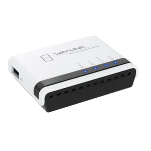 High Quality Printer Server USB 2.0 Sharing Wired Wireless Network Print Server Wavlink WL-NU516U1