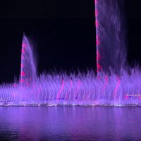 Fontaine à eau sur pied sur mesure sans piscine, avec jets musicaux et danse de l'eau, pour rues piétonnes et places commerciales
