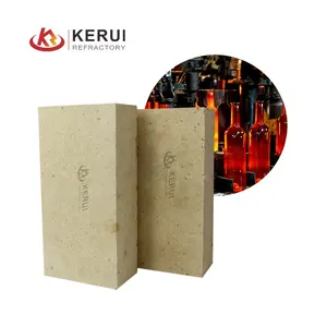 KERUI सर्वोत्तम मूल्य अनुकूलित आकार मानक आग रोक ईंट विशेष आकार की सिलिका ईंट