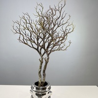 Branches d'arbre artificielles en corail, décorations d'allée de mariage, ornements d'arbres secs, accessoires de photographie, intérieur/extérieur