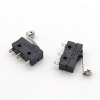 Petit interrupteur à bouton-poussoir 3 broches 16A 250V micro interrupteur micro fin de course avec rouleau