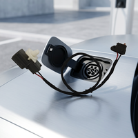 Penutup Port pengisi daya selubung PVC dengan sakelar mikro 2 inti untuk kendaraan energi baru harnes kabel lampu elektronik