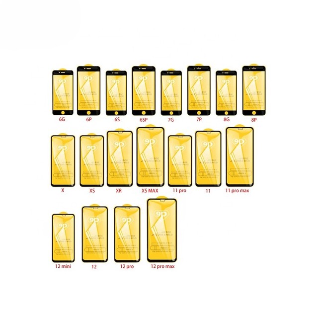 For 6/6s/7/8 Plus/X/XS MAX/XR/11/12 Pro Max/Mini Tempered Glass 2.5D Full Coverage 9H Anti-scratch Ultra-thin Protective