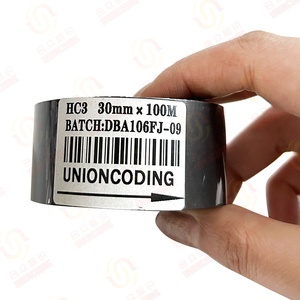 UNIONCODING Ruy Băng Tem Nóng Rộng HC3 Màu Đen 30Mm Ruy Băng Mã Hóa Ngày Cho Máy Chiết Rót - Product Image 1