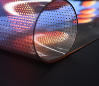 Écran LED flexible transparent Jode, film LED ultra-fin, mur vidéo LED, écran de fenêtre en verre pour centre commercial, exposition, façade