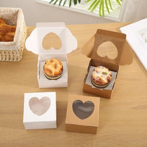 Groothandel Hoge Kwaliteit Hartvorm Holle Taartdoos Bakkerij Voedselverpakking Karton Brood Afhaalmaaltijden Verpakkingsdozen - Product Image 6