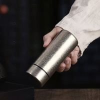 Tasse Thermos en Titane Design Moderne Gobelet Métallique Cadeau d'Affaires Créatif Isotherme