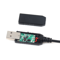 Câble d'alimentation USB 5V à 12V avec borne de 6.3mm pour modem de bande de LED de routeur