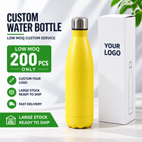 Botol Air Vakum Terisolasi Bentuk Cola Lapis Ganda SS304 Bebas BPA Logo Kustom Hadiah Promosi Bisnis Anti Bocor Termos