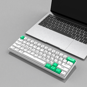 Claviers mécaniques compacts professionnels à 60 pour cent Keycap personnalisé 68 touches filaire sans fil RGB LED clavier de jeu rétro-éclairé - Product Image 2