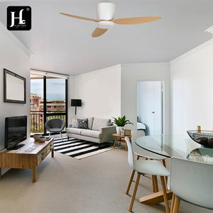 Ventilador de techo de perfil bajo con motor de CC, aspas ligeras de madera ABS instaladas de forma empotrada, ventilador de techo inteligente con luz. - Product Image 6