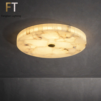 Plafonnier LED circulaire de luxe en cuivre au design moderne, avec abat-jour simple, lampe de plafond, matte, style chinois, pour une chambre à coucher ou d'étude