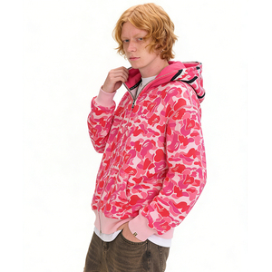 Sudadera con capucha Bapees de doble cremallera con diseño de tiburón, bordada con pedrería, de alta calidad 1.1, personalizada para hombre, 2026 - Product Image 1