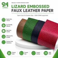 Papier en similicuir gaufré effet lézard, couleur personnalisée, papier texturé en cuir pour emballage de luxe de boîtes cadeaux, cosmétiques et bijoux