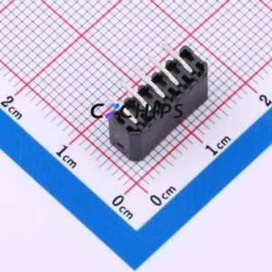 1778654 Plug-in Terminal Block Through hole Component (THT),P=2.5mm Connector 2.5mm Black Straight Pin 5P - Product Image 2