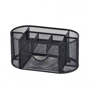 Mesh Desk Organizer Pencil Holder <b>9</b> Compartments with Drawer - Product Image 1