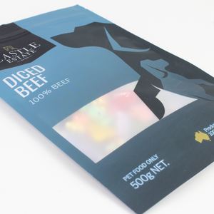 Sacchetti a chiusura lampo richiudibili stampati personalizzati per alimenti per animali domestici stand up pouch imballaggio in plastica per cani con finestra - Product Image 6