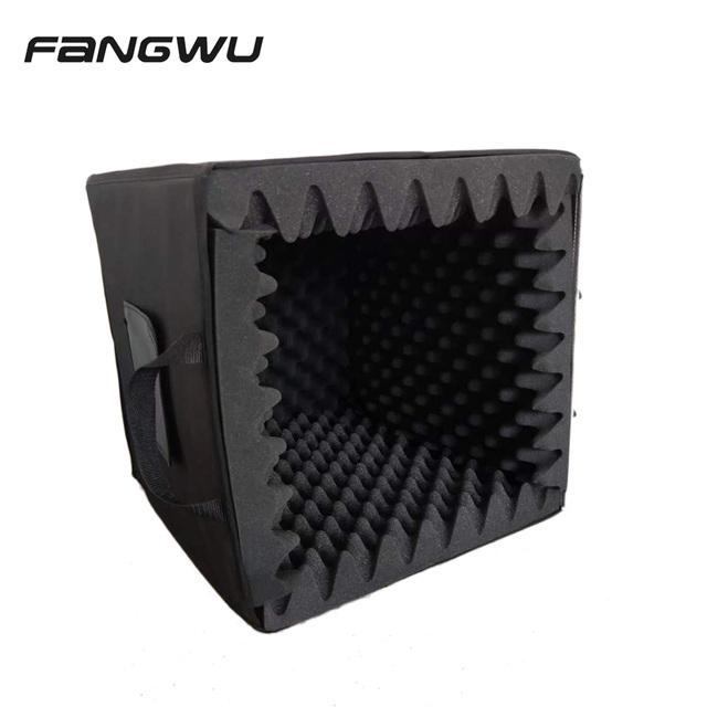 Portable Reflection Filter Microphone Isolation Shield Large Stand Mountable 40cm Sound Recording Vocal Booth Box