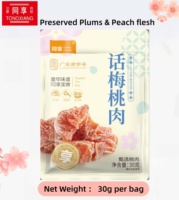 Fabrieksdirecte prijs Verse & Gezonde Zure Smaak Pruim & Perzik Vlees 100% Natuurlijk Gedroogd Fruit 30g